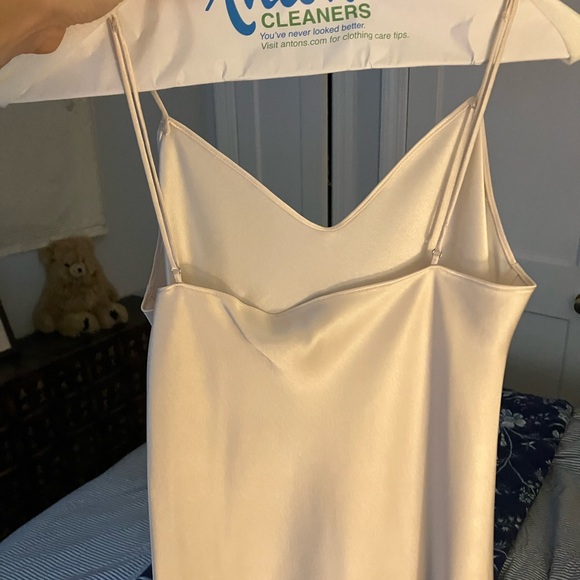 Polo Ralph Lauren Satin Midi Slip Dress Size 0, Champagne - Picture 6 of 9